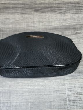 Georgio Armani Black Textured Cosmetic Pouch